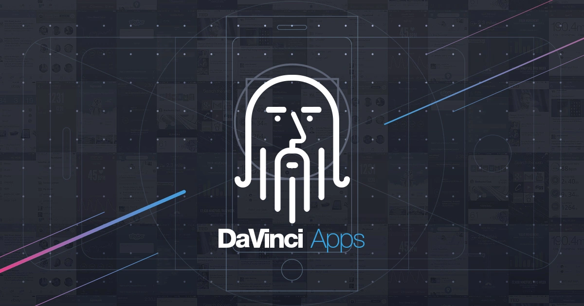 DaVinci Apps three-step screenshot workflow editor for quick iOS and Android visual creation